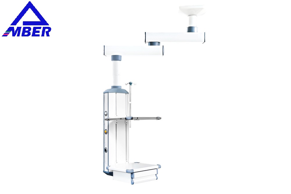 Aluminum Alloy Gas Medical Ceiling Pendant 800mm Length 340 Degree