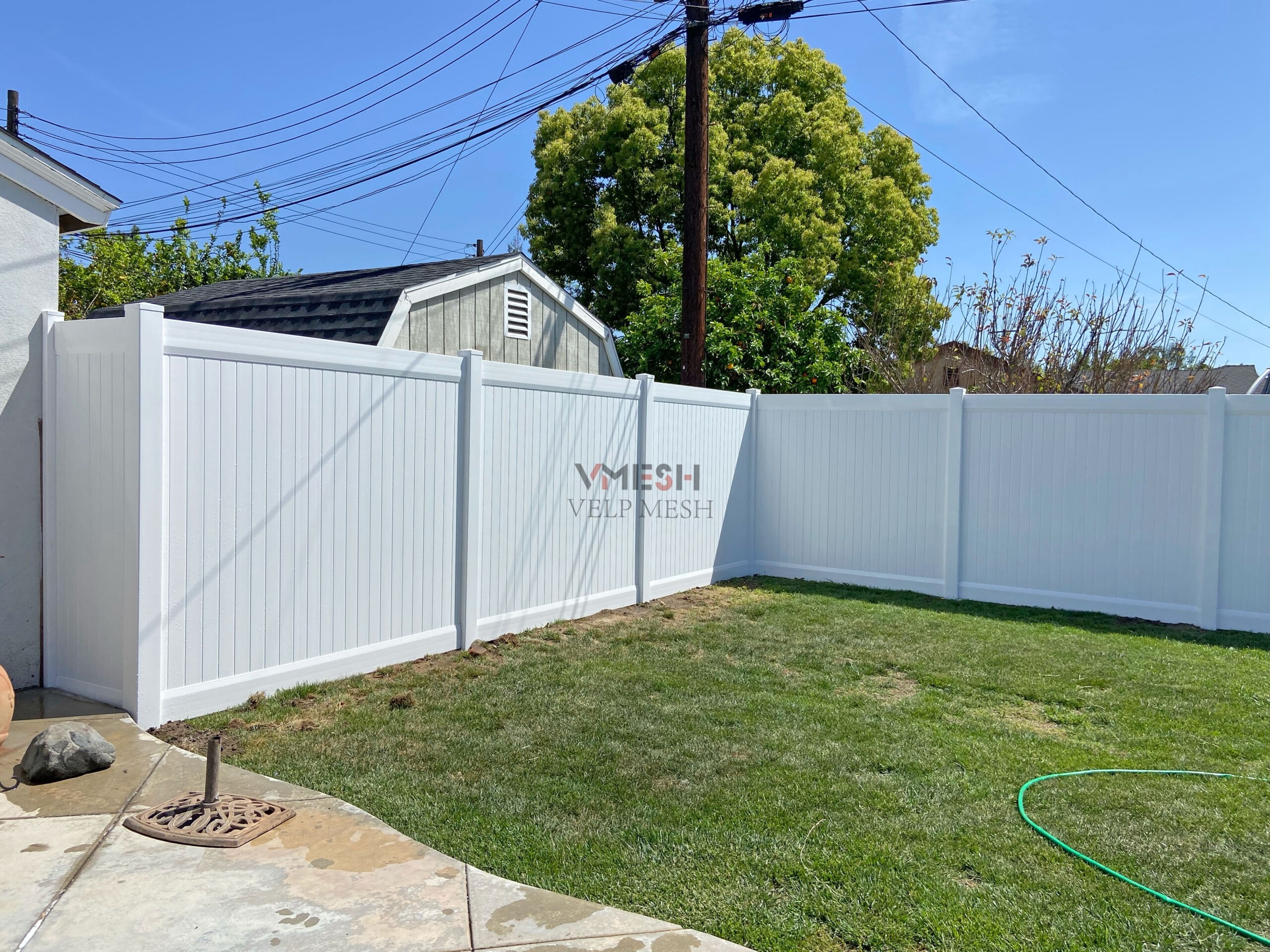 Outdoor 6 Ft White Pvc Privacy Fence Panels Easily Assembled