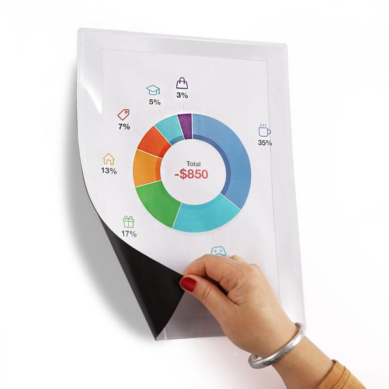 Office A4 Magnetic Document Holder Direct Writing File Frame MDH1910