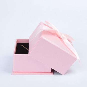Factory Direct Wholesale Hot Selling Recycled Paper Pink Custom Jewelry Gift Box for Ring