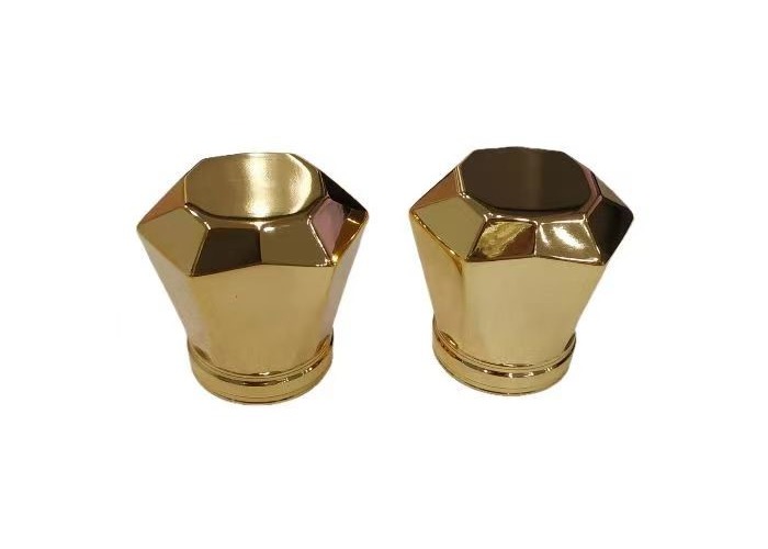 Golden Irregular Shaped Custom Perfume Bottle Caps For Perfume Bottle