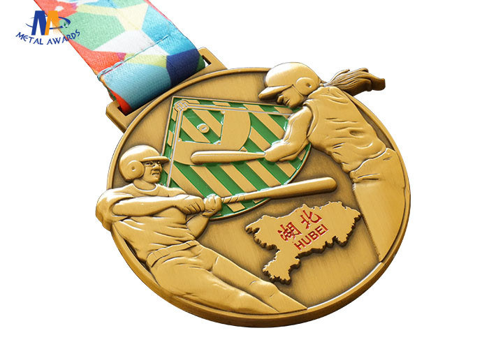 Personalised Custom Hockey Medals / 3D Relief Sport Medailles Copper Plating