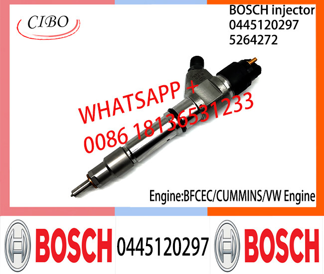 BOSCH 0445120297 Neutral Diesel Fuel Injector Assembly 0445120297 5264272 For BFCEC CUMMINS VW Engine