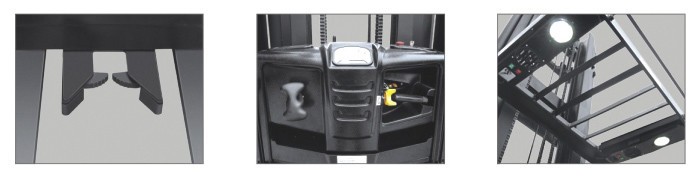 Electric Warehouse Order Picker , Narrow Aisle Order Picker Lift Truck Lifting Height 7000mm