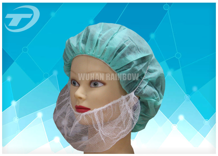Non - woven beard cover single elastic , made from SBPP fabric , soft and breathable