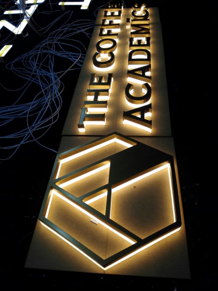 SS Backlit Channel Letter Signs Board 3200K 30mm For Advertising