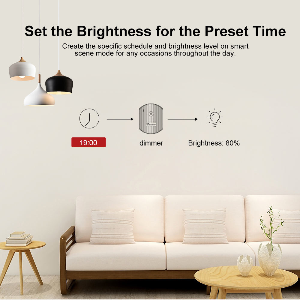 Smart Home SONOFF RM433 Wifi Smart Dimmer Switch Mini Switch Module Adjust Light Brightness