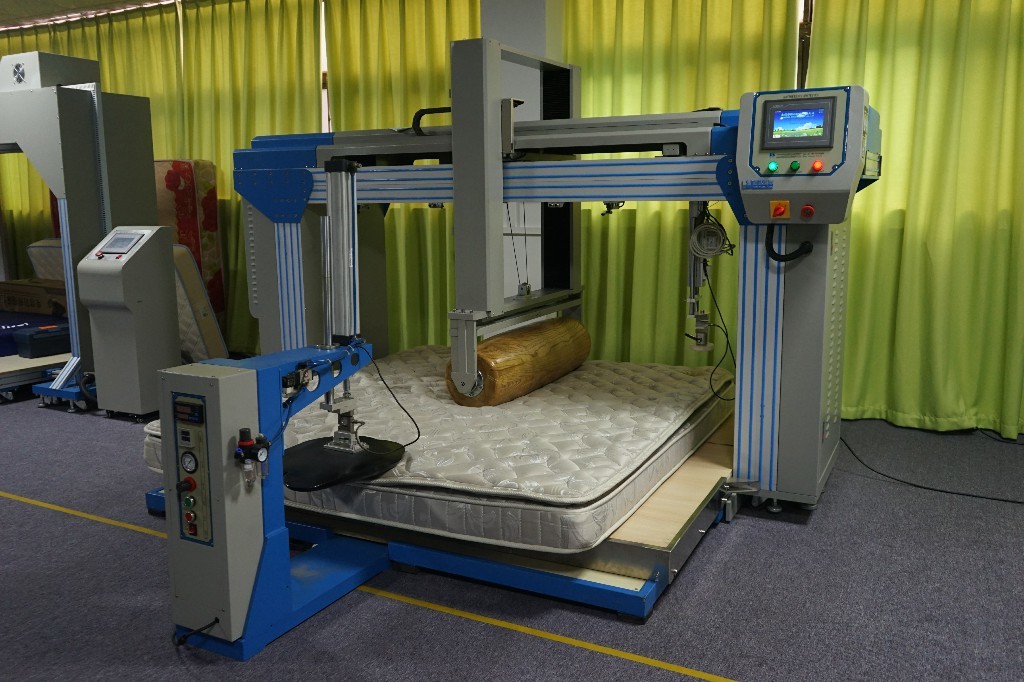 LCD Touch Screen OEM Furniture Testing Machine / Electronic Mattress Rolling Fatigue Tester