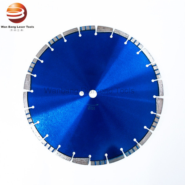 350mm Laser Welded Asphalt Cutting Blades With Protective Segment