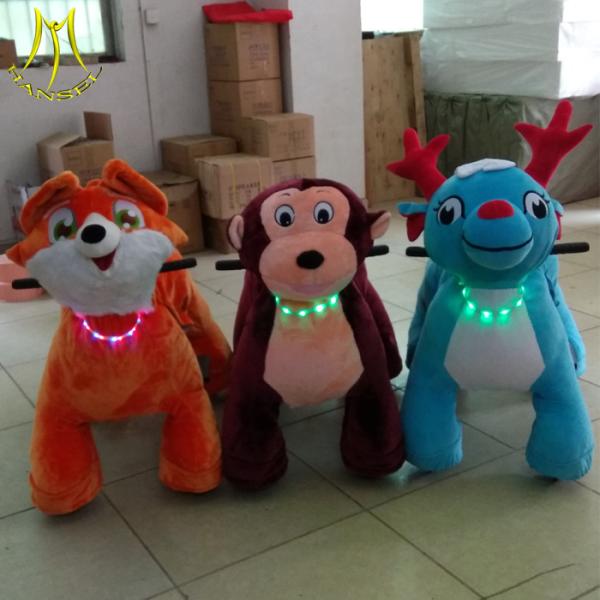Hansel wholesale walking coin operated amusement park supplies riding animal