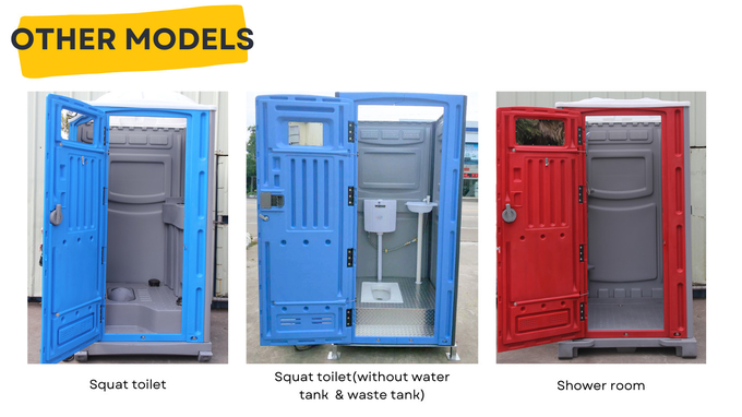 Rental Readymade Plastic Toilet