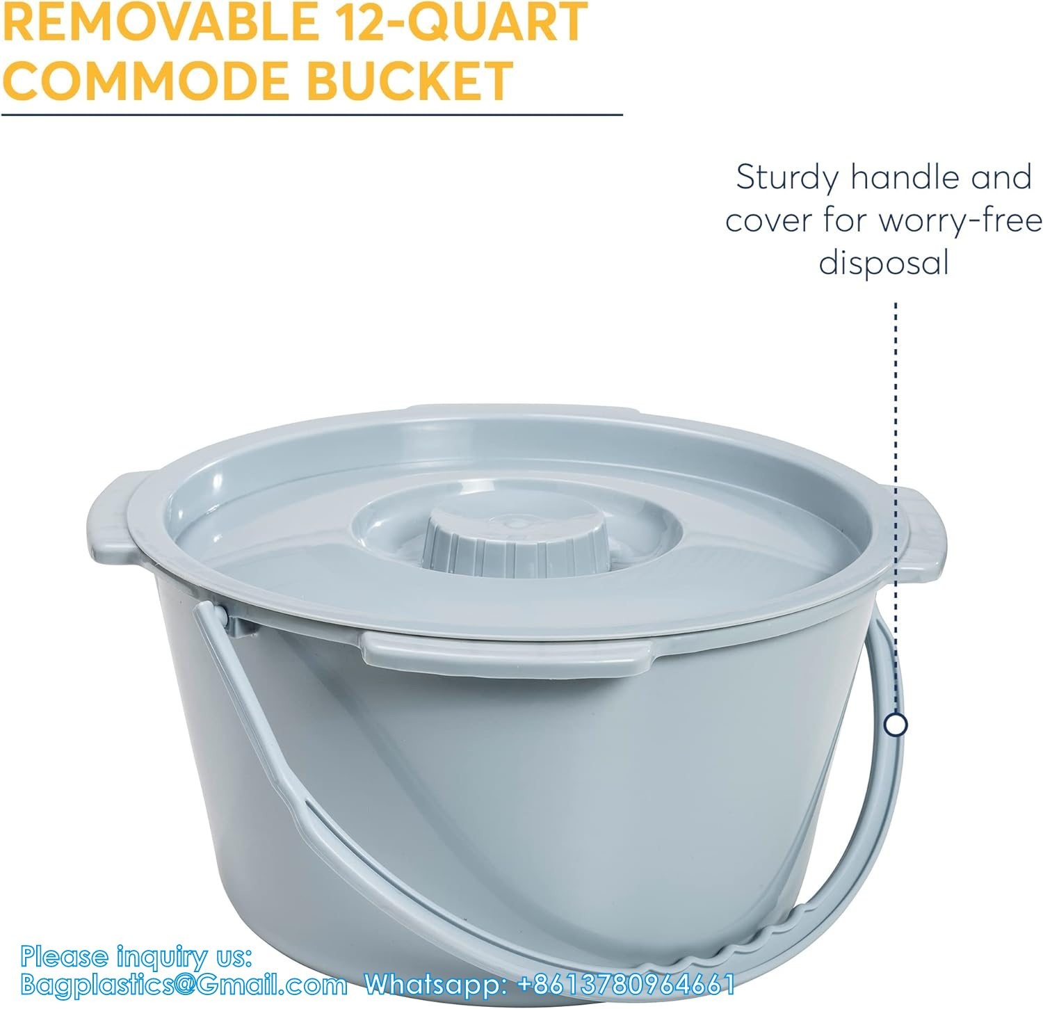 Folding Steel Bedside Commode Chair, Portable Toilet, Supports Bariatric Individuals Weighing Up To 350 Lbs