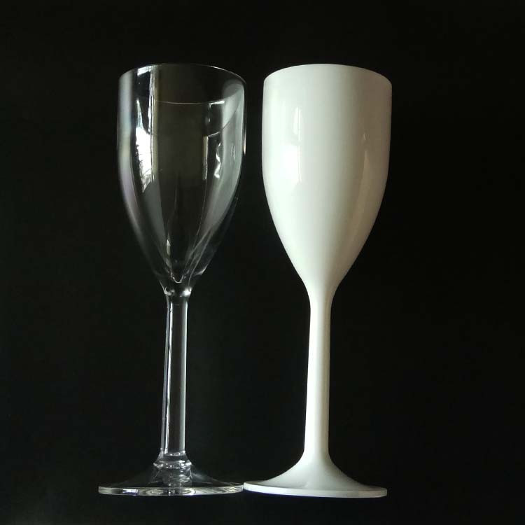 Food Grade Plastic Champagne Flutes Solid Color Custmoized Color And Logo