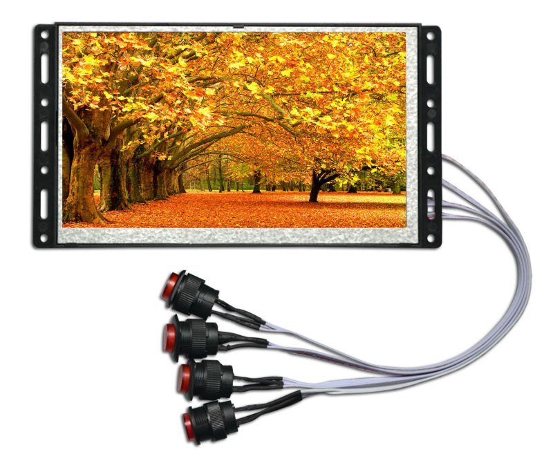 7 Inch Advertising Open Frame LCD Screen 25000 Hours Screen Life 12 Months Warranty
