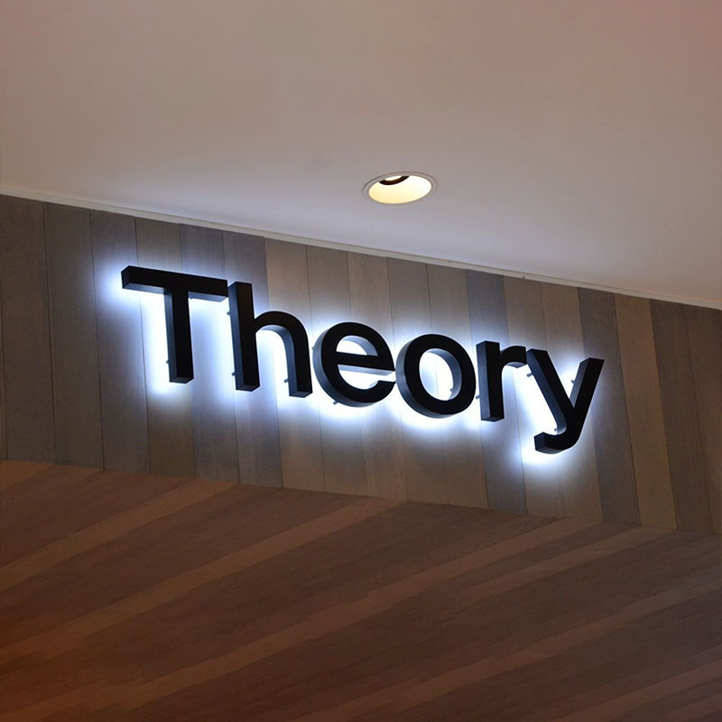 50000 Hours Working Lifetime Direct Supply 3D Letters Backlit Sign Channel Letter Snow
