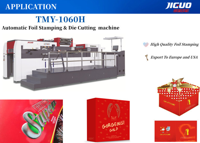 Gilding Gold Automatic Hot Foil Stamping Machine Creasing 1060X760mm Sheet