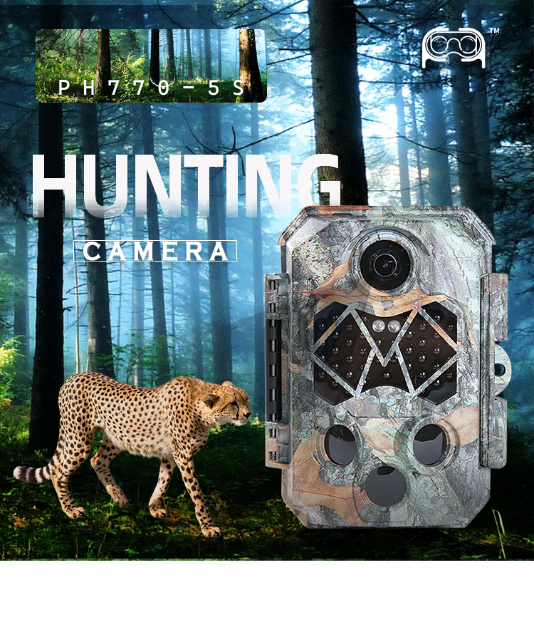 PH770 32 MP 2.4 Inches Weather-Resistant Hunting Night Vision Camera Hunting Trail Camera
