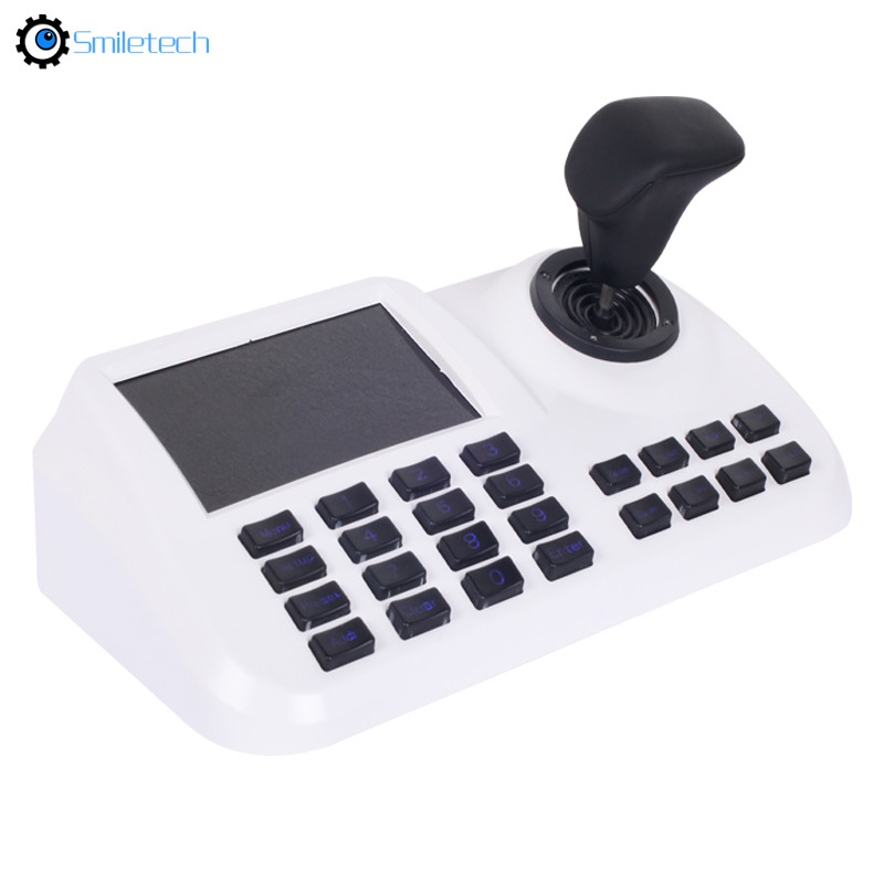 Network 4D joystick IP PTZ keyboard controller onvif 2.4 focus zoom preset patrol work with HIKVISION DAHUA PTZ camera