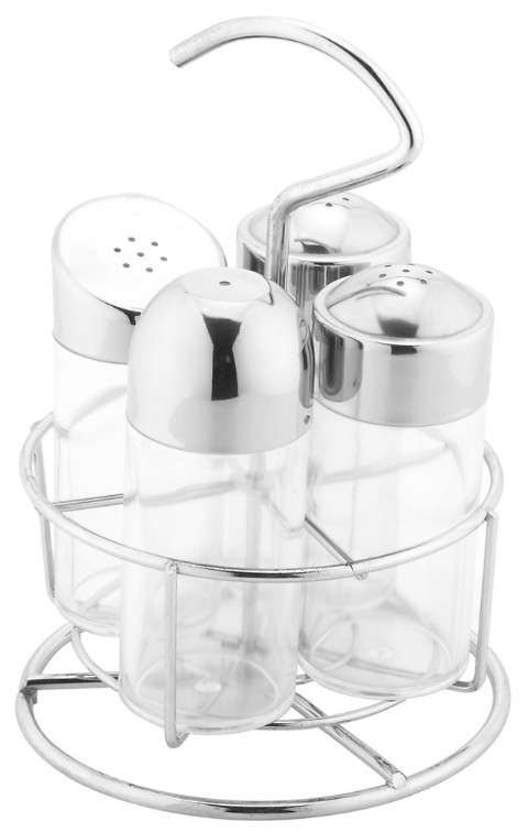 Salt and Pepper Shakers Soy Sauce and Oil Dispensers / High Transparent Glass Condiment Pots