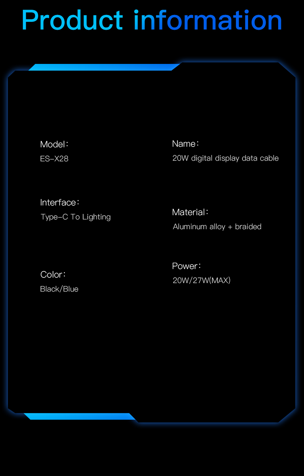 Essager 2022 LED Digital Display Customised 1M 2M Cable OEM/ODM 27W 100W Fast Charging USB Cable For Mobile Phone
