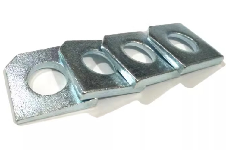 M10 M16 Carbon steel Square wahser Blue silver finishing Customized black washer