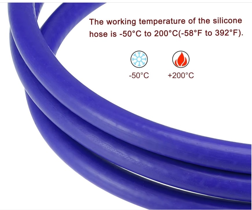 High Temperature Resistant Flexible 20mm 22mm 24mm 25mm 30mm Extrusion Vacuum Braided Reinforced Heater Silicone Hose
