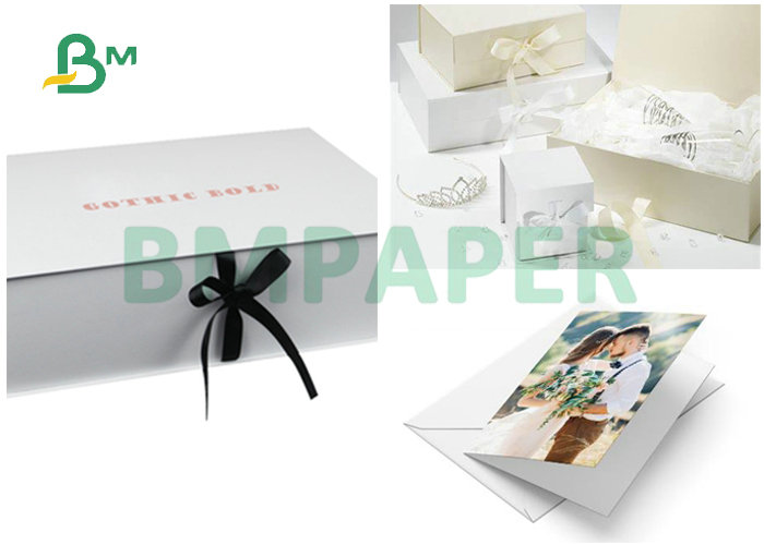 High Bulk Thickness 1.5MM 2MM Both Sided White Laminated Cardstock Paper 