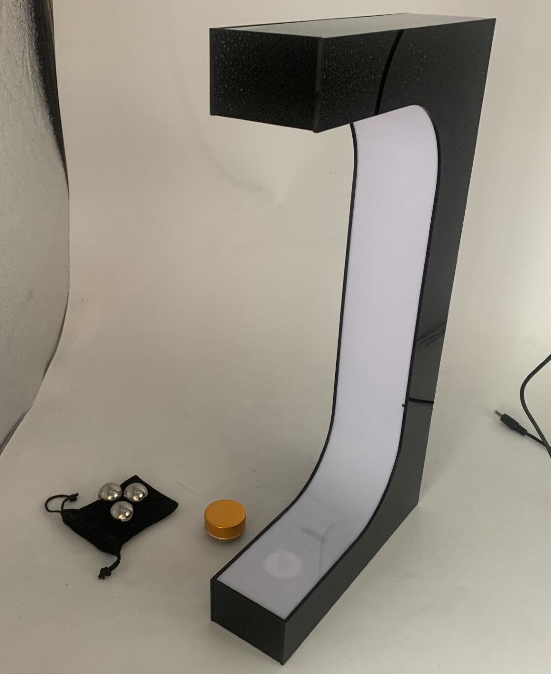 factory customize led light magnetic levitation pop sneaker shoes display racks
