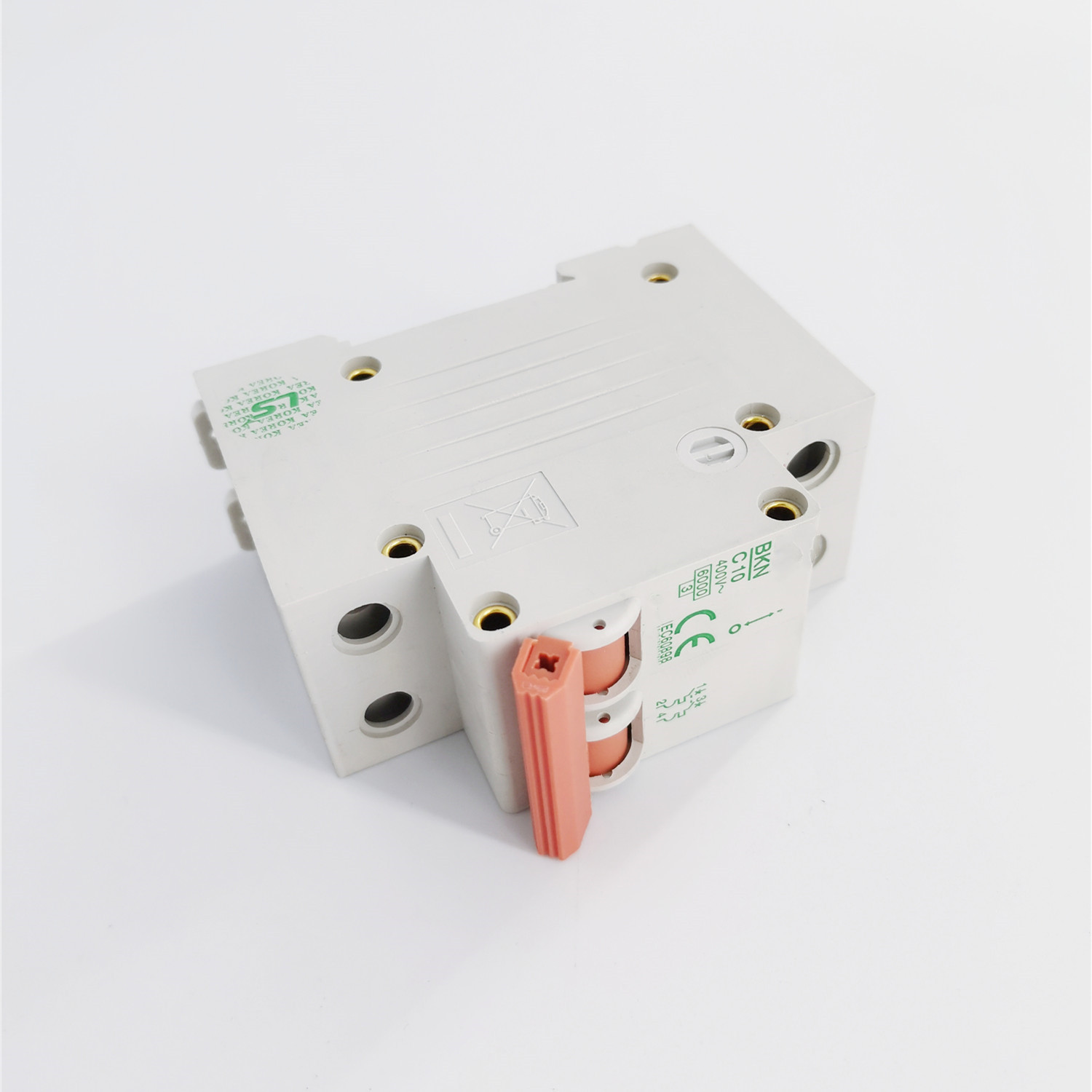 MCB BKN C 2P 400VAC Electrical Miniature Circuit Breaker
