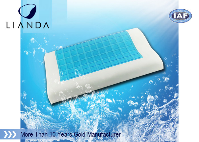 Memory foam cool gel pillow pad pressure relief and temperature regulation