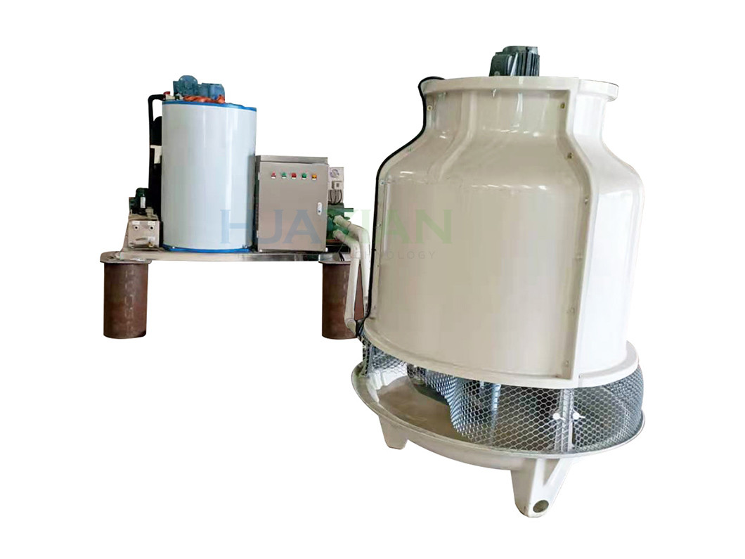 Fresh Water Ice Flake Maker Machine 3 Ton Industrial Water Cooled 11kw