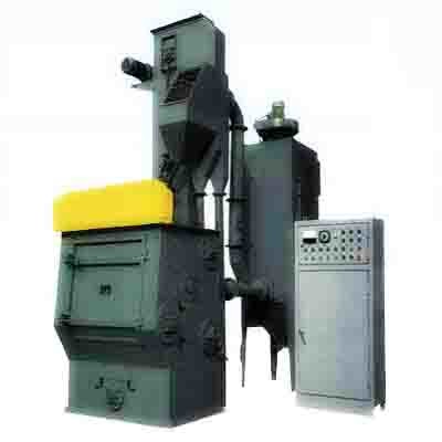 Rubber Track / Tumble Belt Shot Blasting Machine Q326 Series For Pipe Fittings