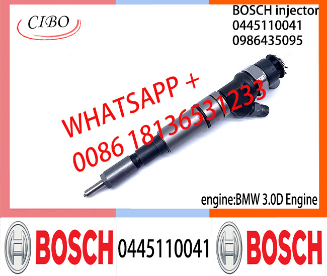 Diesel Common Rail Injector 0445110041 0986435095 0445110048 0986435094 0445110040 13537785574 for BMW 3.0D