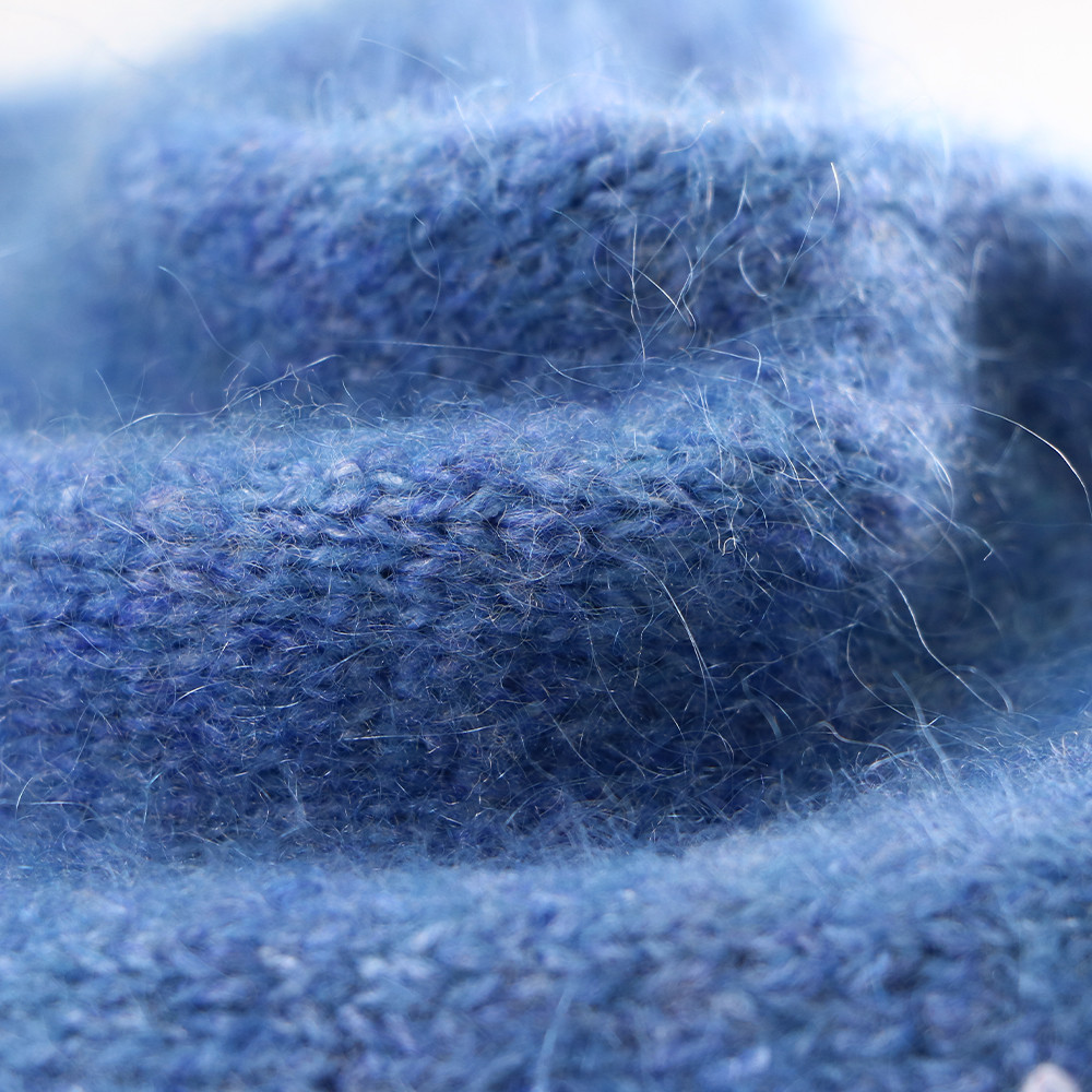 Delicate Smooth Mohair Wool Blend , Crochet Gloves Mohair Silk Wool