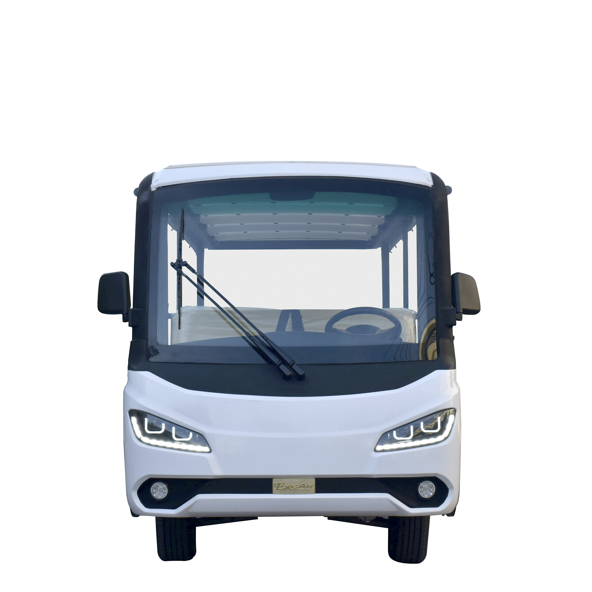 72V Lithium Battery Electric Vehicle Shuttle Bus 18 Passenger Open Buses For Sightseeing