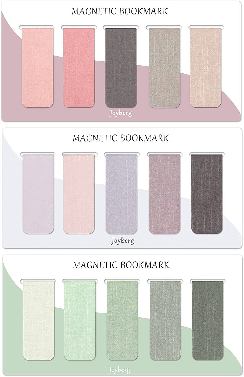 15pcs Solid Promotional Magnetic Bookmarks Magnet Stationery Page Tabs