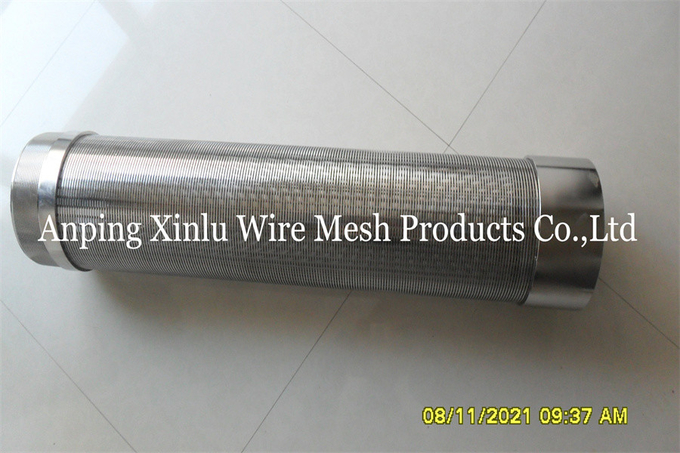 Johnson Type SS316L Od168mm Wedge Wire Screens With Threaded Ends for Water Treatment