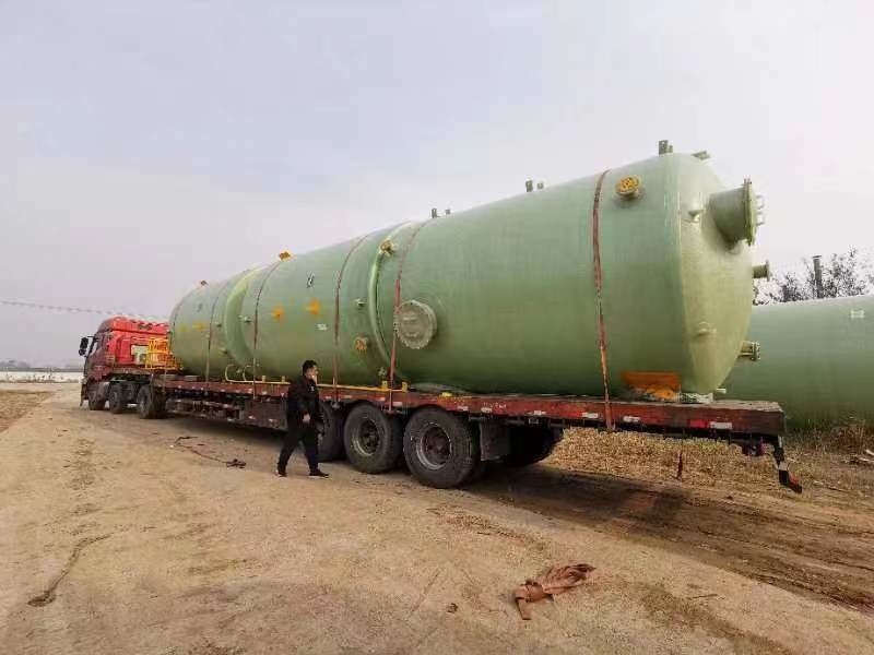 Cylindrical Chemical Resistance FRP Vertical Tank For Agriculture Usage