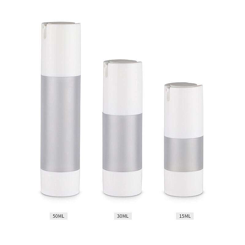 15ml 30 50 ml frosted surface white plastic airless cream lotion cosmetic oil pump bottle