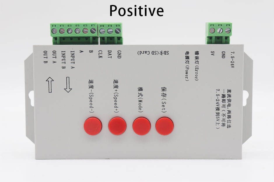 2048 Pixels LED Pixel Controller , Programmable LED Strip Controller T1000s