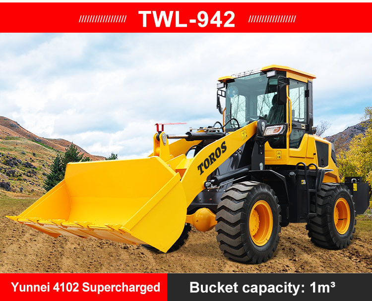 3000Kg Small Wheel Loader Construction Wheel Loader Multifunctional