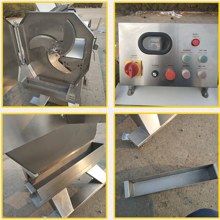 Stock Available Cooked Automatic Meat Cutting Machine With High Material