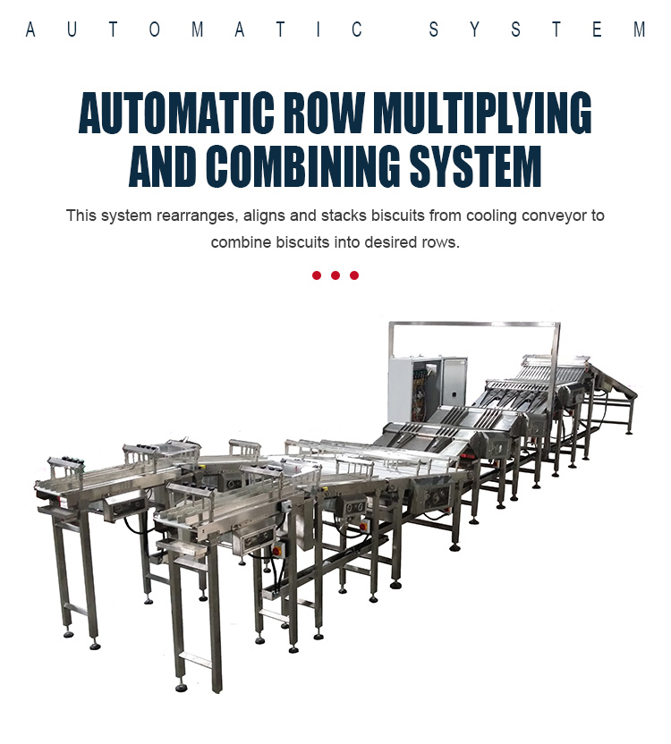 Food Grade Custom Biscuit Automatic Conveyor Sorting System For Food Industry