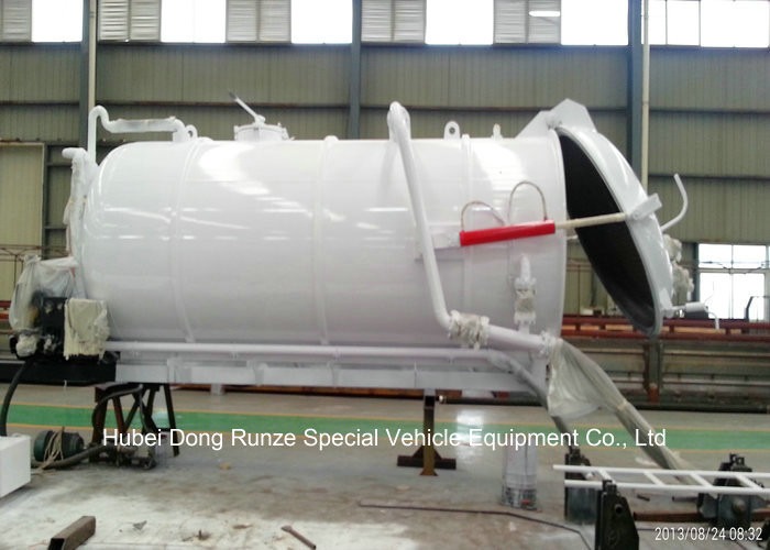 Customized Cabon Steel Vaccum Tank Body For Vaccum Sewage Truck 4 - 20 M3
