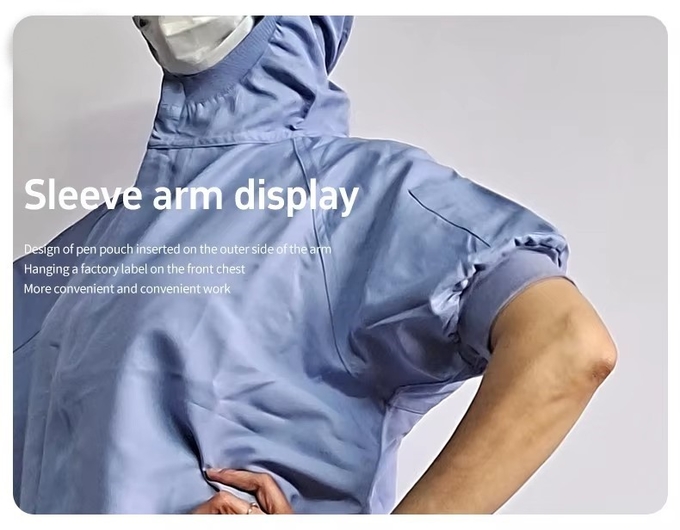 Summer Short Sleeved Work Clothes Wholesalers Food Workwear Waterproof Dustproof Workwear Workshop Work Suit