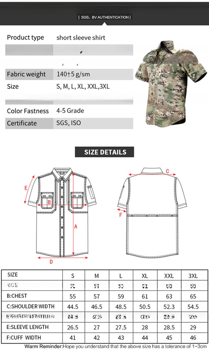 Training Short Shirt in Army Green Style for Light weight Wear-Resistant Breathable