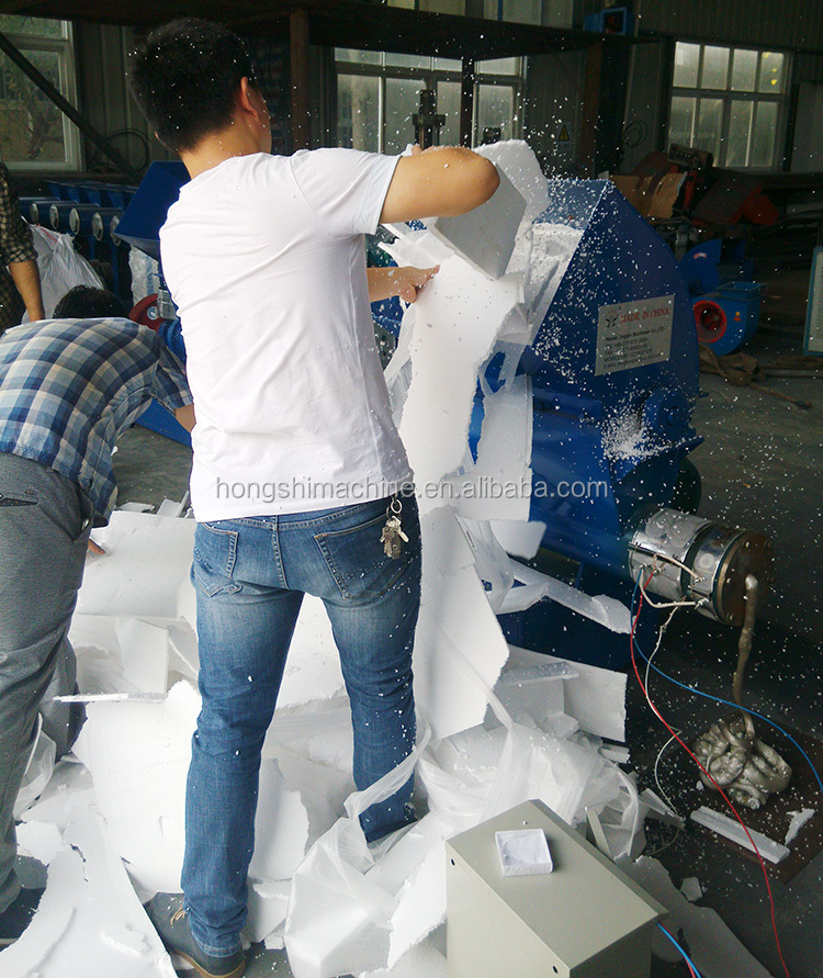 EPS styrofoam hot melting recycle machine / Fast food box EPS polystyrene foam melting machine