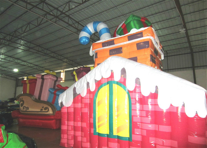 Waterproof PVC Inflatable Christmas Decorations Strong Fabric Inflatable Santa Claus for decoration