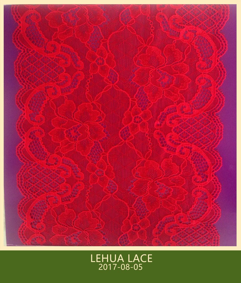 Hot Selling and nice quality Nylon Spandex Stretchy Brazil Lace from China