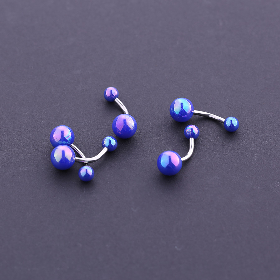 Double Ball Belly Button Rings Body Piercing Jewelry Navel Rings